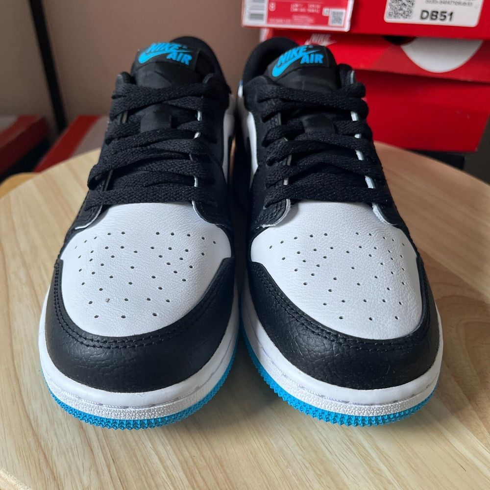 Jordan 1 Retro Low OG UNC Dark Powder Blue Men's Size‎ 6.5Y Brand New DS - Picture 2 of 10
